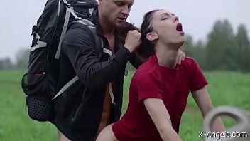 play He repairs his car and then pulls her back when the goat is standing